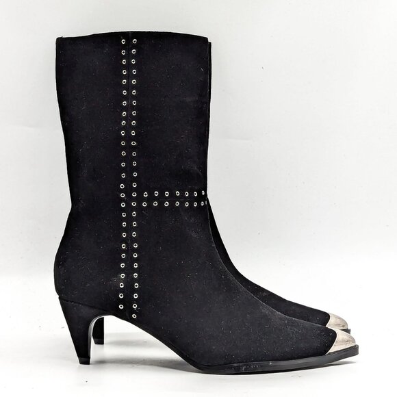 Caverley Women Collie Western Suede metal pointy toe boots size 7US EUR37 NEW - Picture 10 of 10